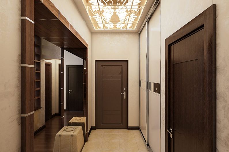 Interior design of a small hallway - photo