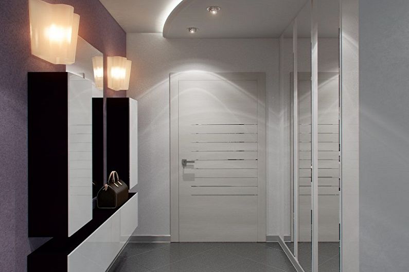 Interior design of a small hallway - photo