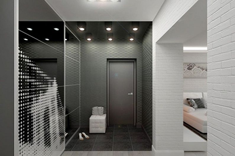 Interior design of a small hallway - photo