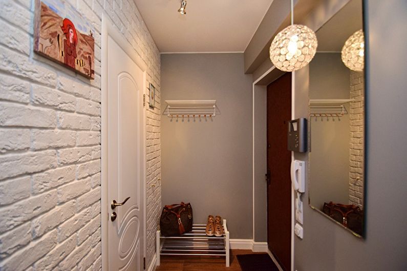 Interior design of a small hallway - photo