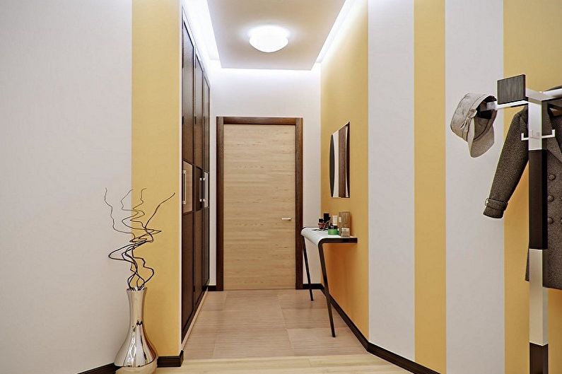 Interior design of a small hallway - photo
