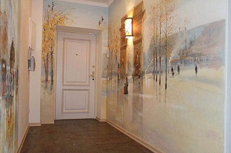 Interior design of a small hallway - photo