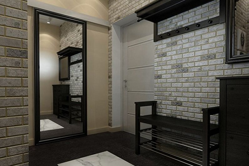 Interior design of a small hallway - photo