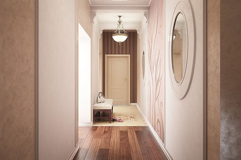 Interior design of a small hallway - photo