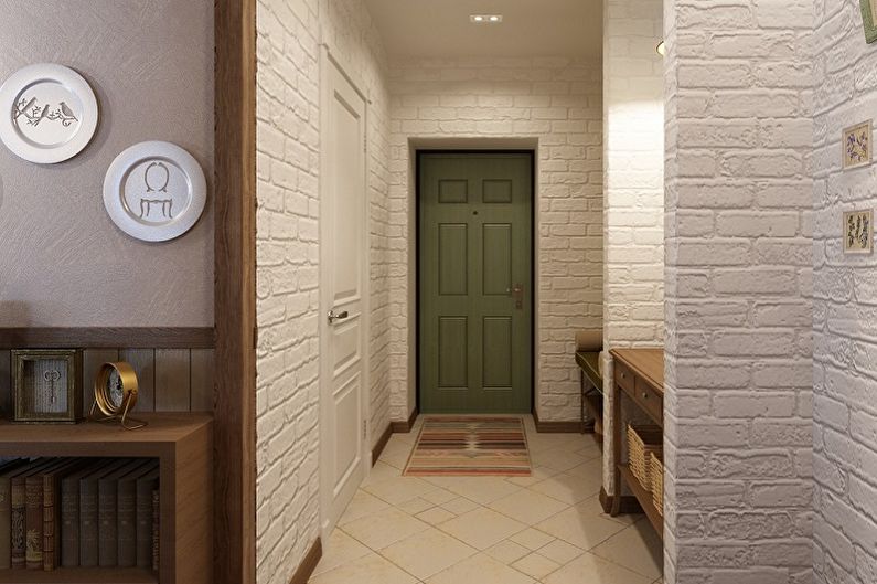 Interior design of a small hallway - photo