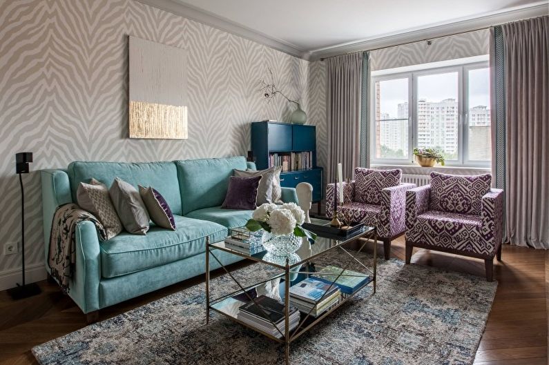 Wallpaper for the hall: 60 beautiful ideas