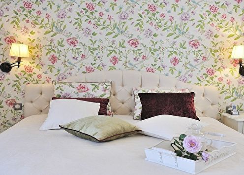 Wallpaper for the bedroom: 80 photos and ideas