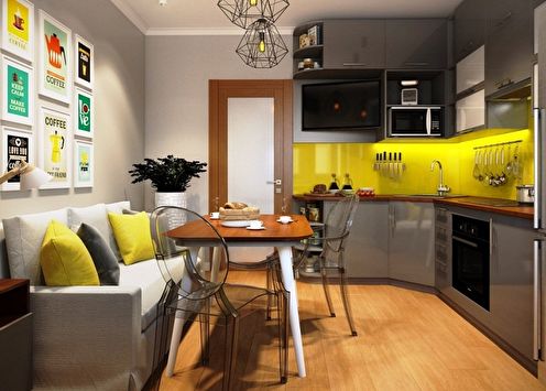 3 by 3 meter kitchen: 80 design ideas (photo)