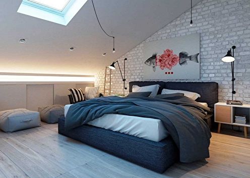 Attic bedroom design: 85 photo ideas