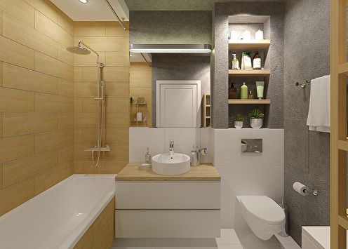 Bathroom design 6 sq.m. (85 photos)
