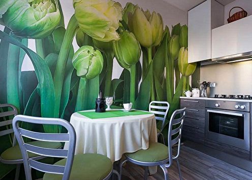 Color of wallpaper for the kitchen: 90 photo ideas
