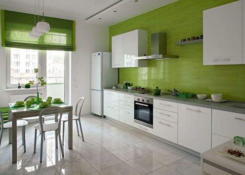 White-green cuisine: 90 design ideas (photo)