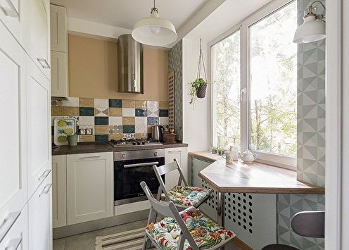 Kitchen design 4 sq.m. (90+ photos)