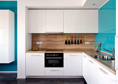Finishing the working wall in the kitchen (80 photos)